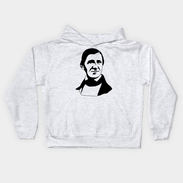 Ralph Waldo Emerson Kids Hoodie by faiiryliite